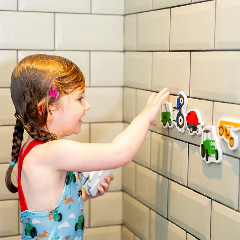 Tractor Ted Farm Machine Bath Stickers-3