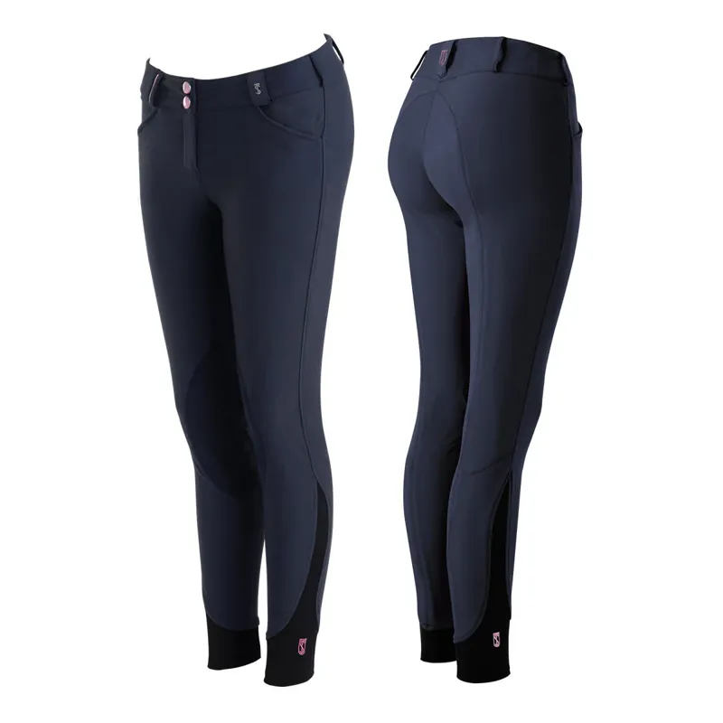 Tredstep Rosa Knee Patch Breeches - Navy