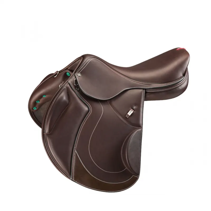 Equipe EK Class Special Mono Flap Carbon Jump Saddle 17.5 +1 - Brown
