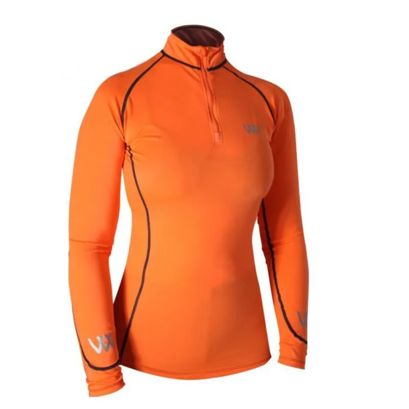 Woof Wear Ladies Performance Riding Shirt - Orange