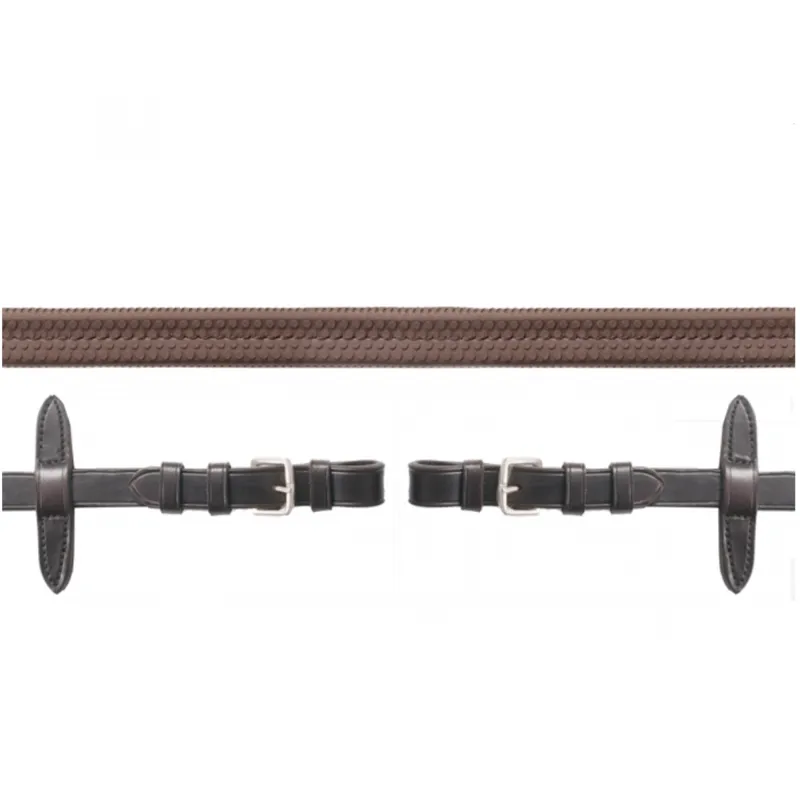 Schockemohle Neo Rubber Grip Reins - Brown