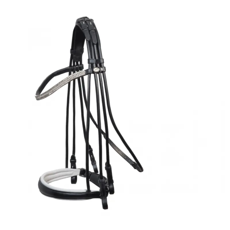 Schockemohle Rembrant Dressage Bridle - Espresso/Gold