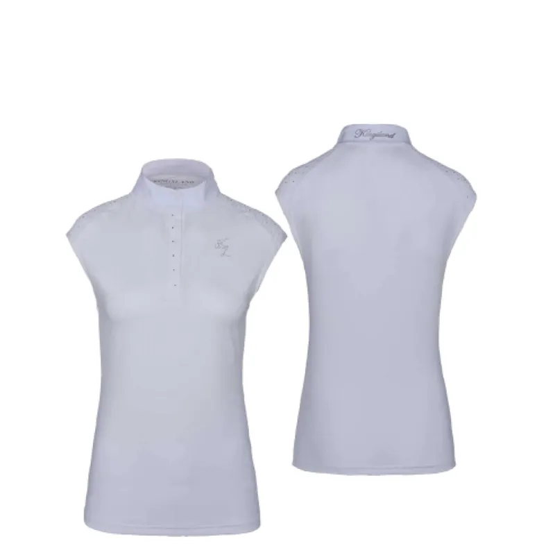 Kingsland Olivetta Ladies Sleeveless Show Shirt - White