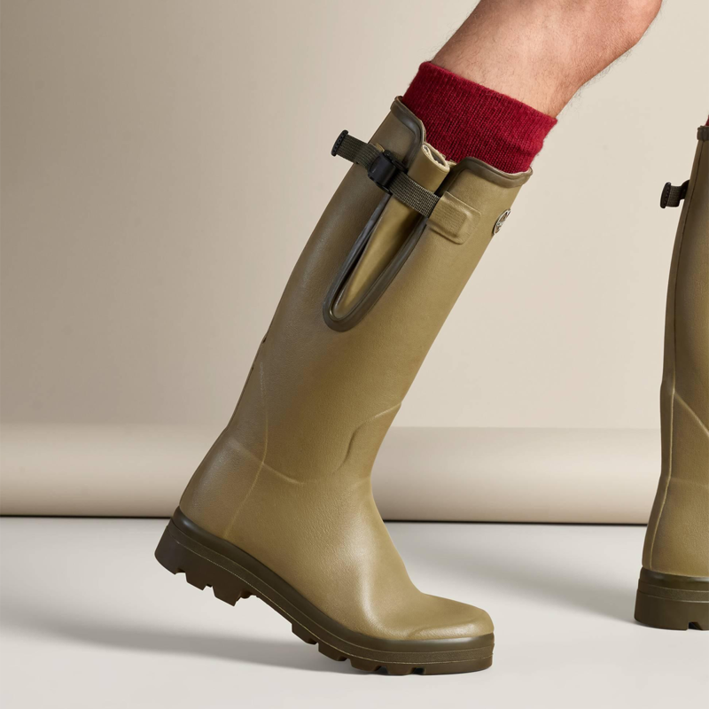 Le Chameau Vierzon Shooting Socks - Red-4