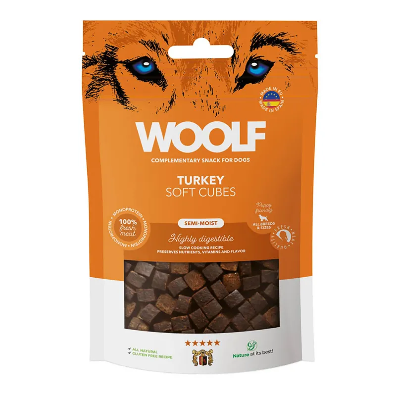 Woolf Turkey Soft Cubes - 100g