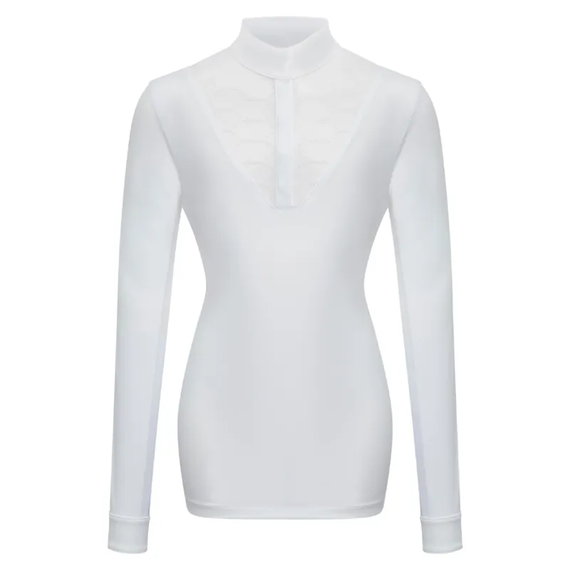LeMieux Young Rider Eva Long Sleeve Show Shirt - White