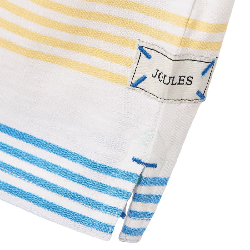 Joules Boys' Laundered Stripe T-Shirt - Cream Multi Stripe-4