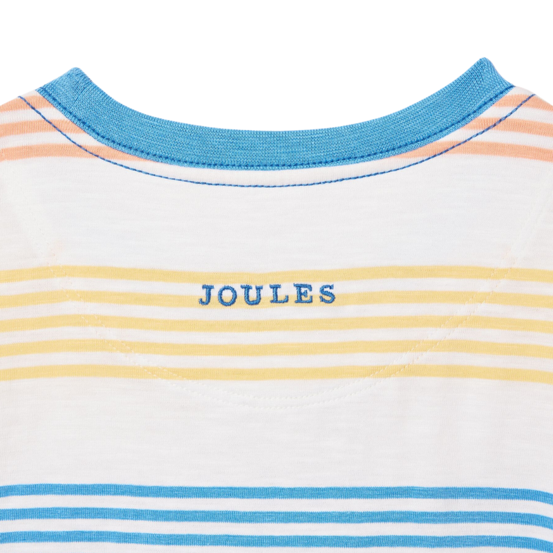 Joules Boys' Laundered Stripe T-Shirt - Cream Multi Stripe-2