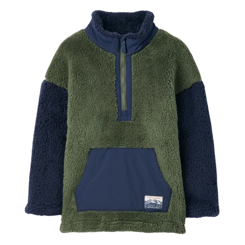 Joules Boys' Always Cosy Half Zip Fleece - Green