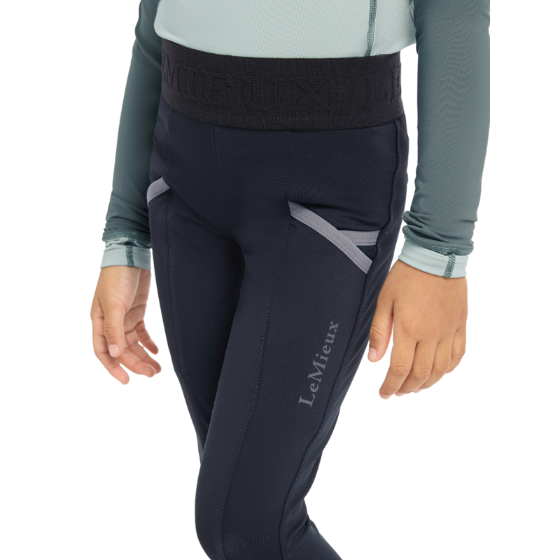 LeMieux Mini Pull On Breeches - Navy-2