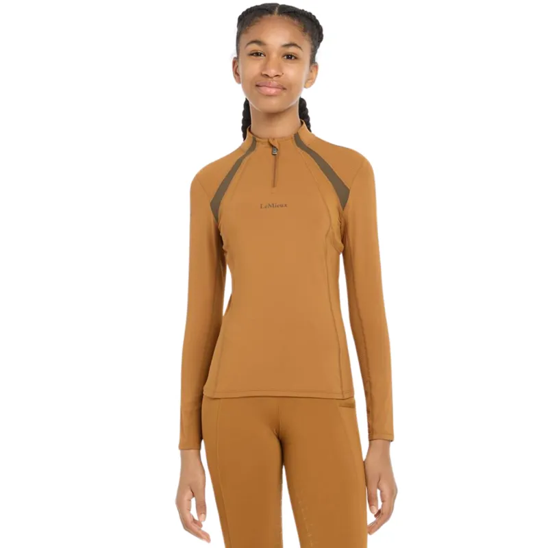 LeMieux Young Rider Mia Mesh Base Layer - Ginger