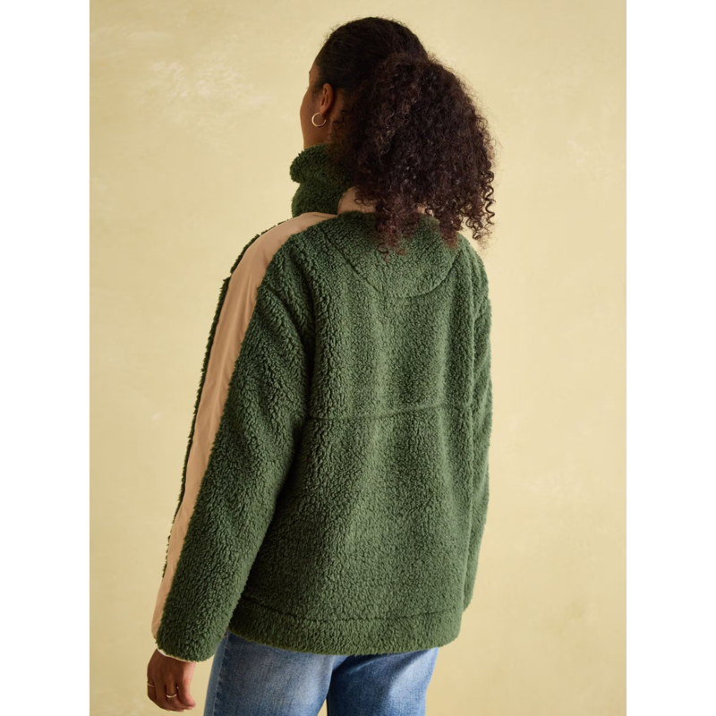 Joules Ladies Tilly Quarter Zip Fleece - Green-2