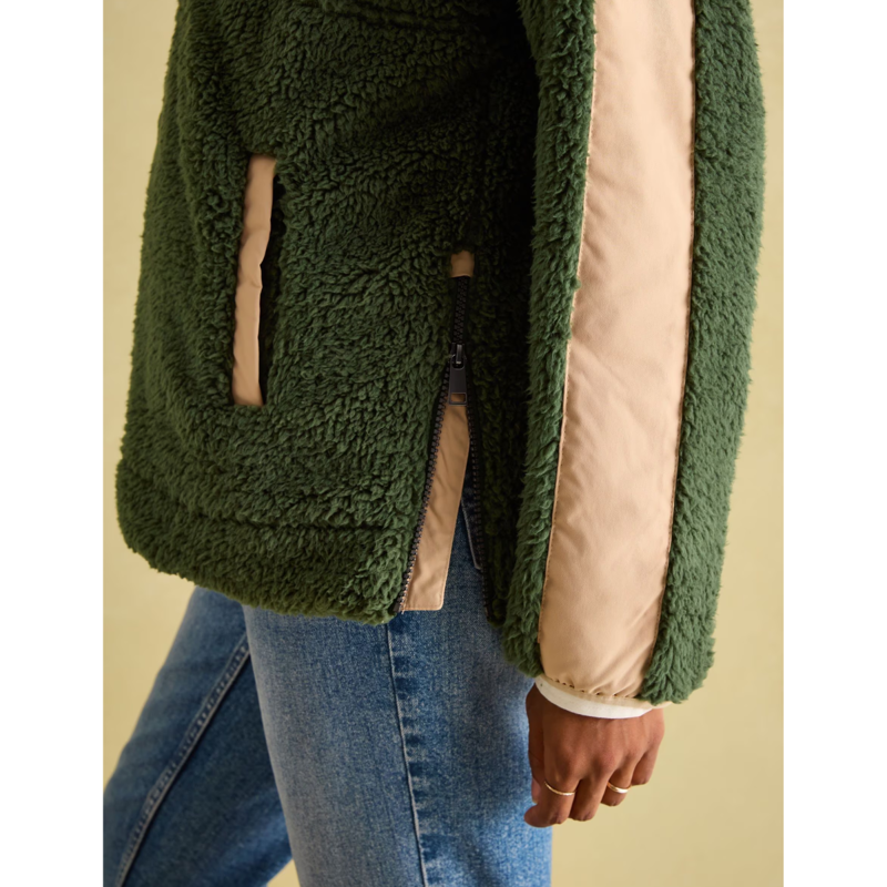 Joules Ladies Tilly Quarter Zip Fleece - Green-6