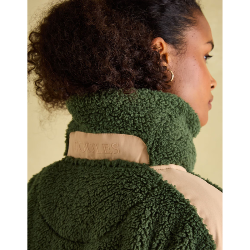 Joules Ladies Tilly Quarter Zip Fleece - Green-5