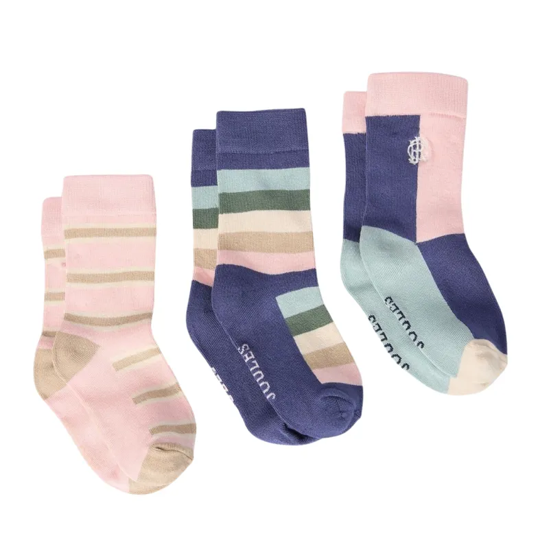 Joules Kids Neat Feet 3 Pack Socks - Multi