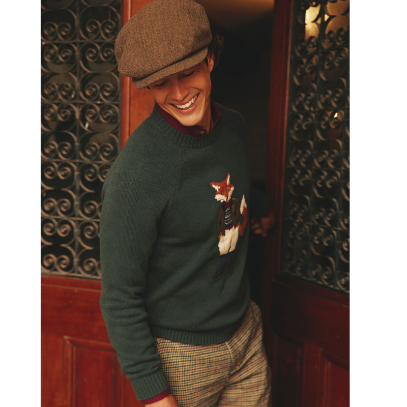 Joules Men's Ashby Flat Hat - Brown Check-4