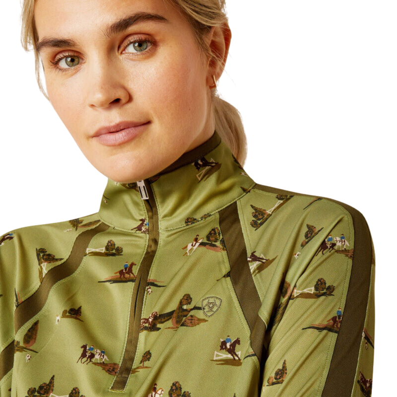 Ariat Women's Sunstopper 3.0 1/4 Zip Base Layer - Hacking Around-2