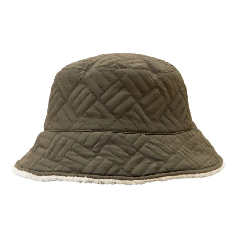 Ariat Reversible Quilted Bucket Hat - Olive Gren
