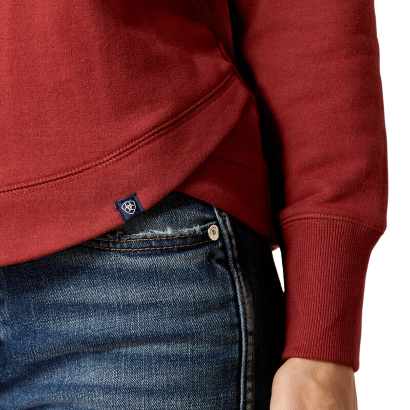Ariat Women's Benicia Sweatshirt - Burnt Russet-3