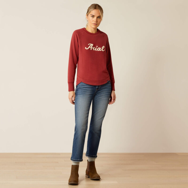 Ariat Women's Benicia Sweatshirt - Burnt Russet-4