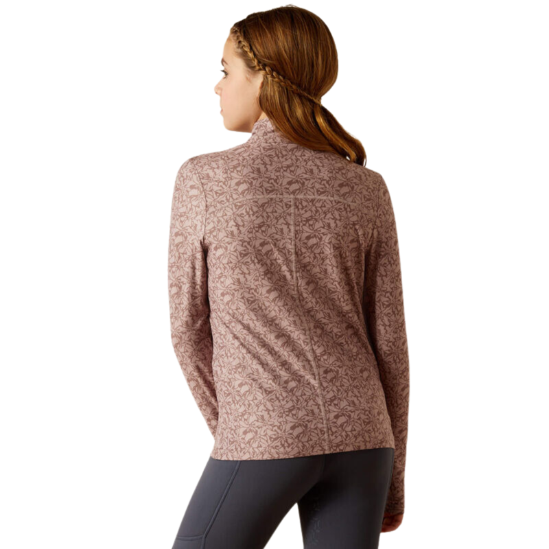 Ariat Youth Lowell 3.0 1/4 Zip Base Layer - Abstract Floral-1