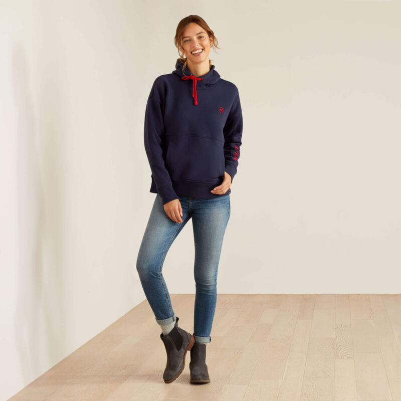 Ariat Women's Rabere Hoodie - Navy Eclipse-3