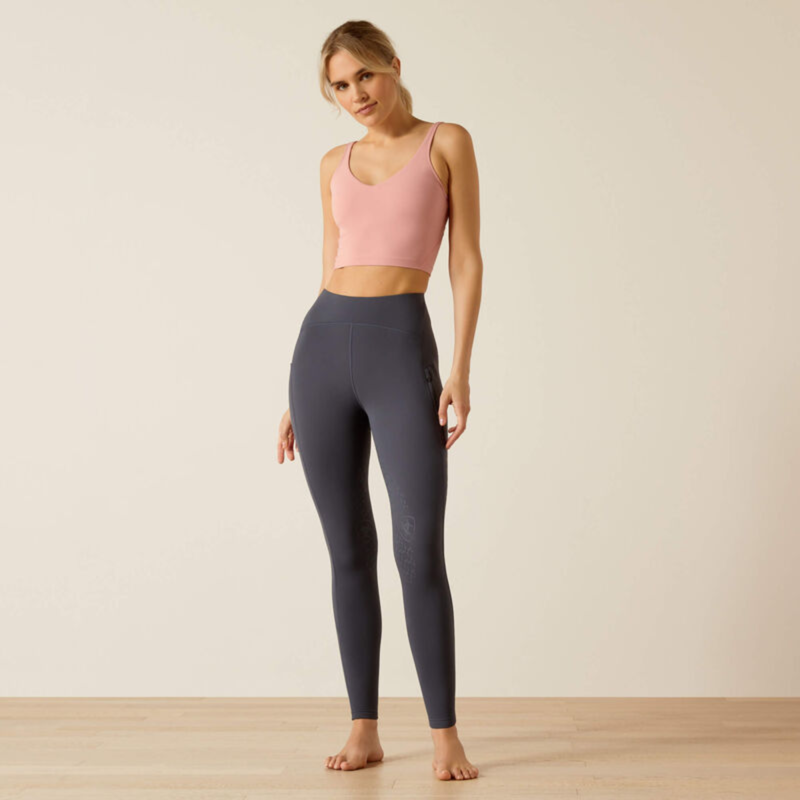 Ariat Women's Venture Thermal Half Grip Tights - Ombre Blue-4