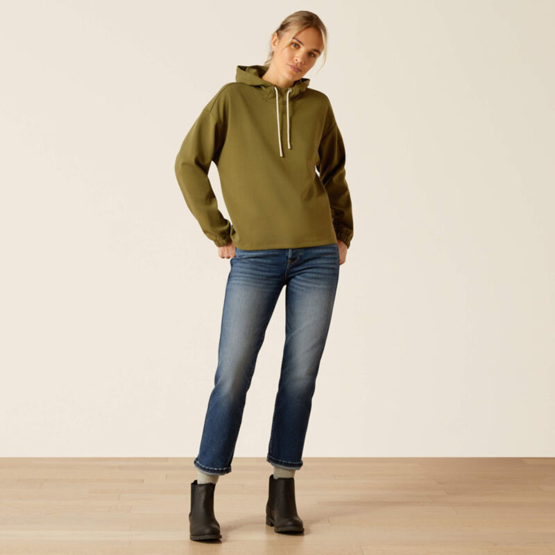 Ariat Women's Moraga Hoodie - Winter Moss-3