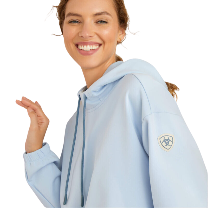 Ariat Women's Moraga Hoodie - Cerulean Heather-2