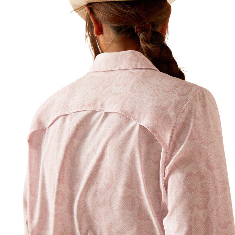 Arait Women's Ariat Women's VentTEK Stretch Western Shirt - Pink Boa-3