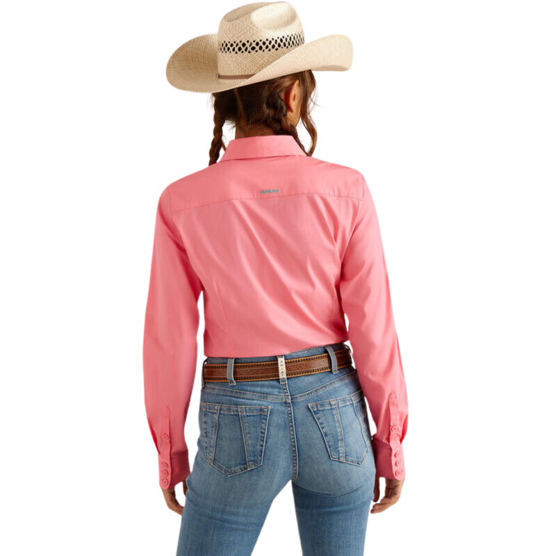 Ariat Women's Team Kirby Stretch Western Shirt - Camellia Rose-1