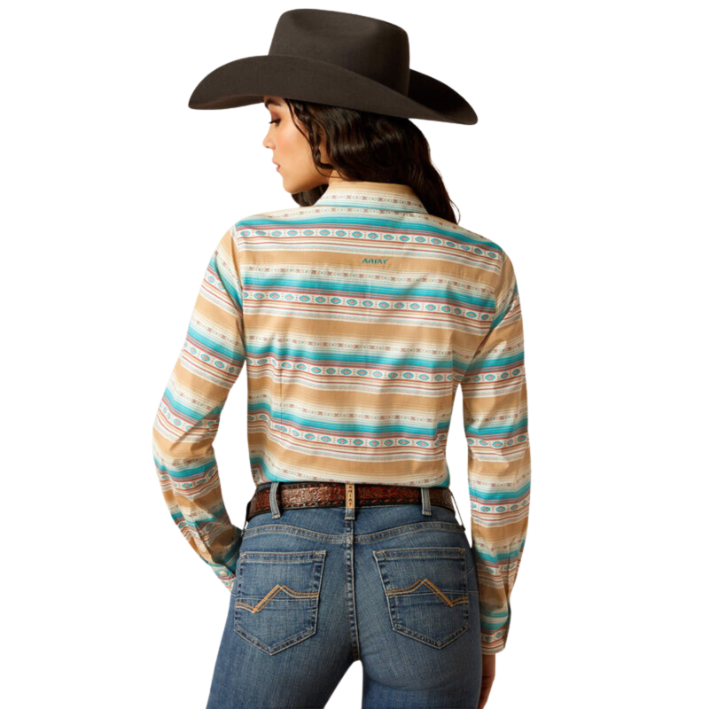 Ariat Women's Team Kirby Stretch Western Shirt - Fallon Serape Print-1