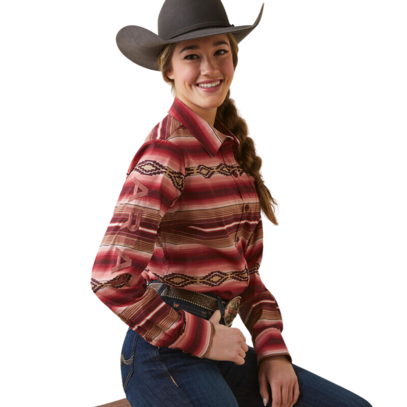 Ariat Women's Team Kirby Stretch Western Shirt - Blushing Serape-2