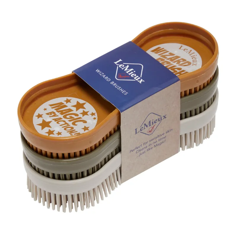 LeMieux Wizard Brush Trio - Ginger/Alpine/Stone