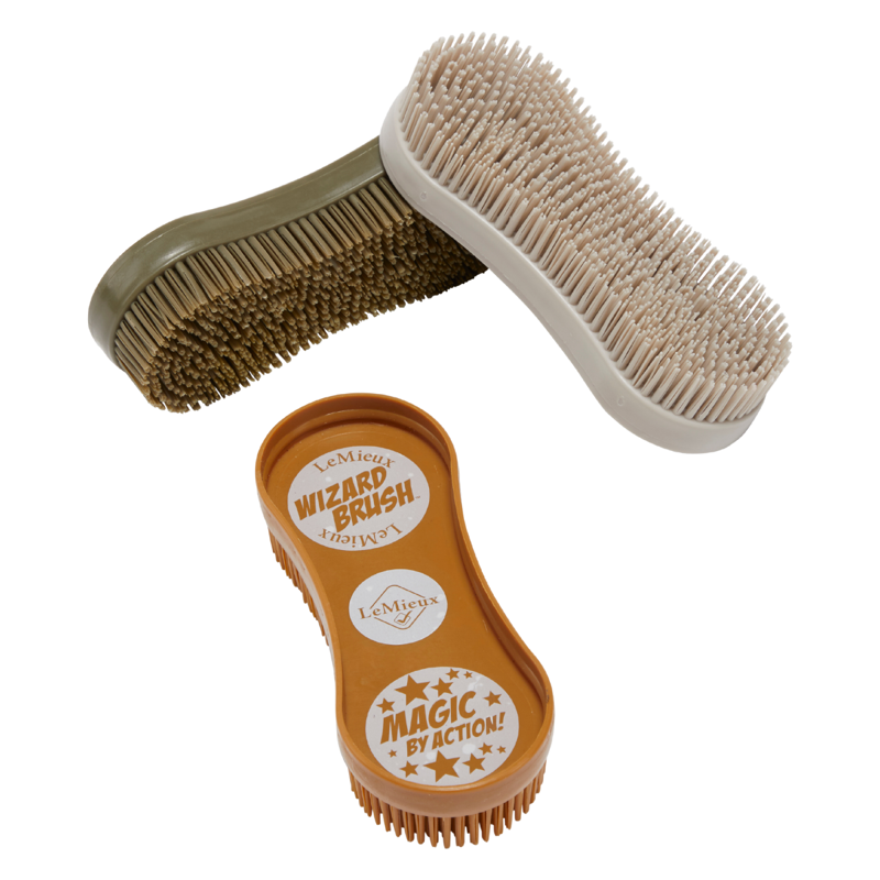 LeMieux Wizard Brush Trio - Ginger/Alpine/Stone-1