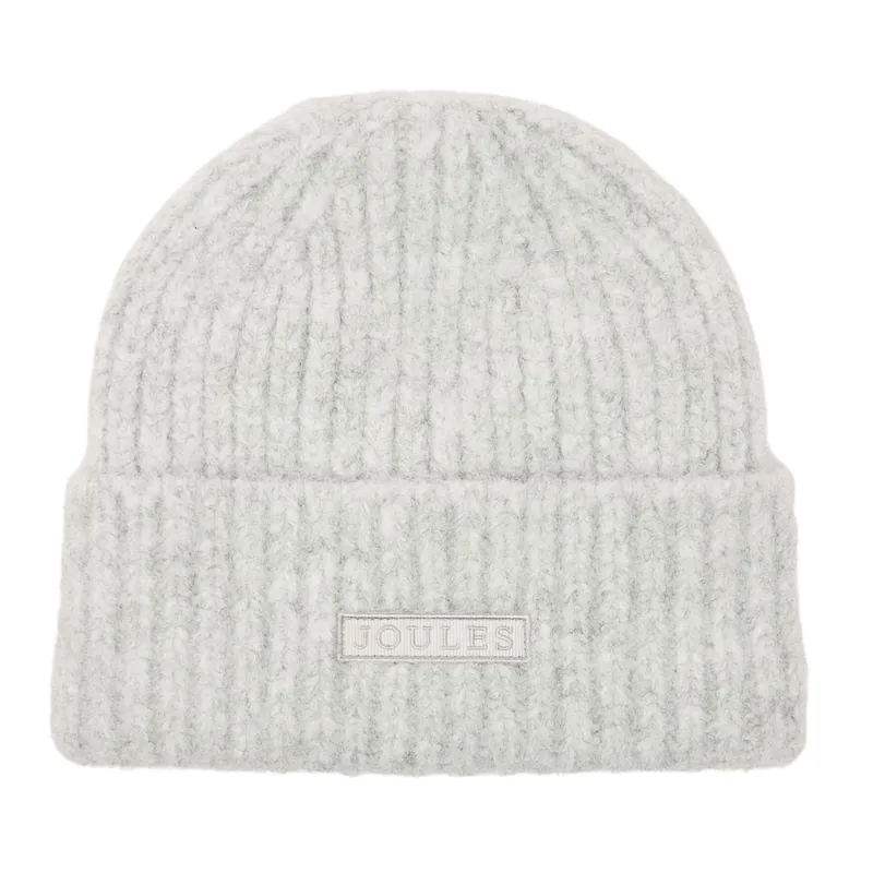 Joules Ladies Caversham Beanie Hat - Grey