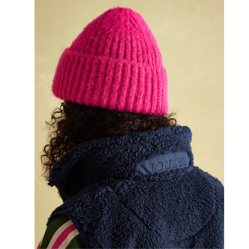 Joules Ladies Mallory Fleece Gilet - Navy-5