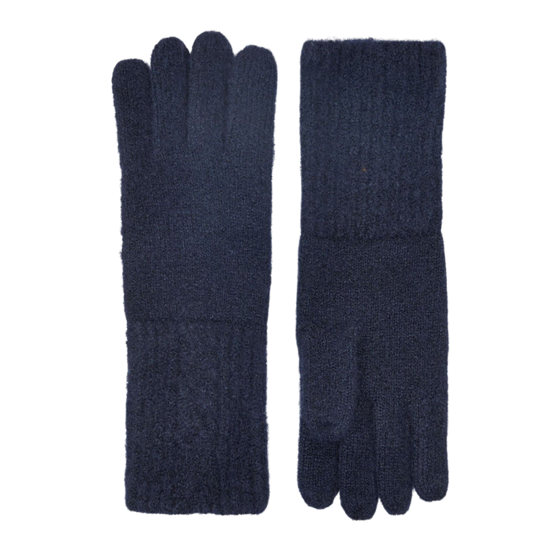 Joules Ladies Effie Knitted Gloves - Navy-1