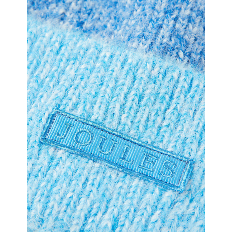 Joules Kids' Wanderer Knitted Beanie Hat - Blue-2