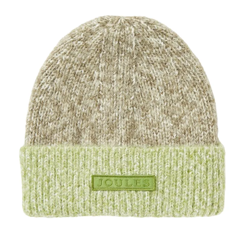 Joules Kids' Wanderer Knitted Beanie Hat - Green