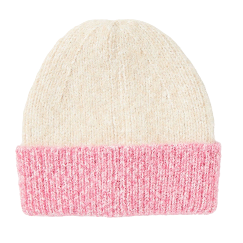 Joules Kids' Wanderer Knitted Beanie Hat - Cream-1