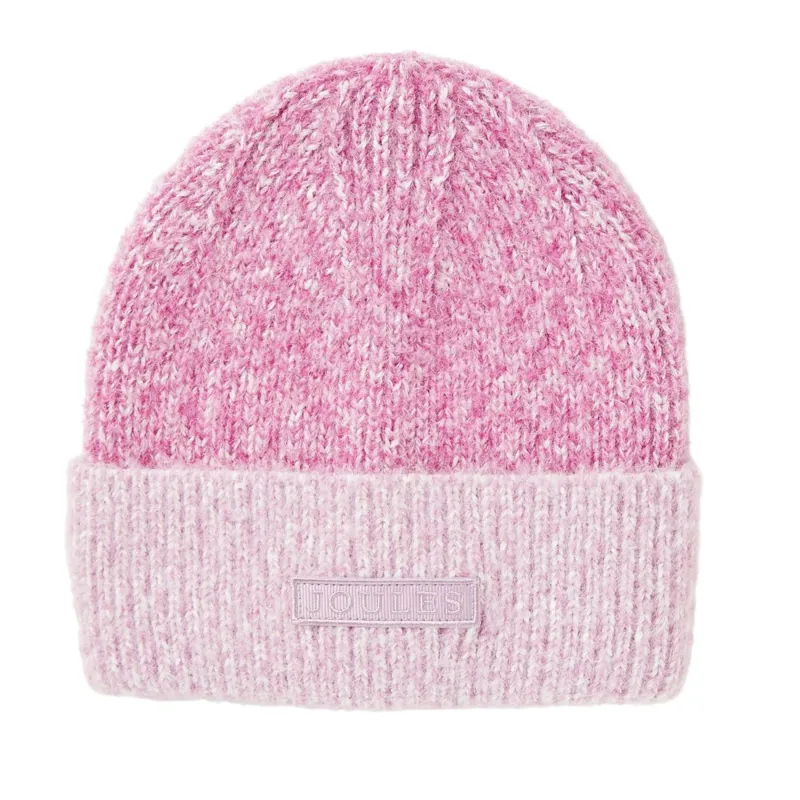 Joules Kids' Wanderer Knitted Beanie Hat - Purple
