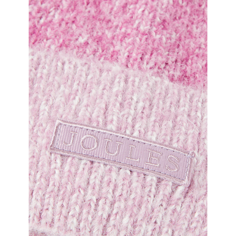 Joules Kids' Wanderer Knitted Beanie Hat - Purple-2
