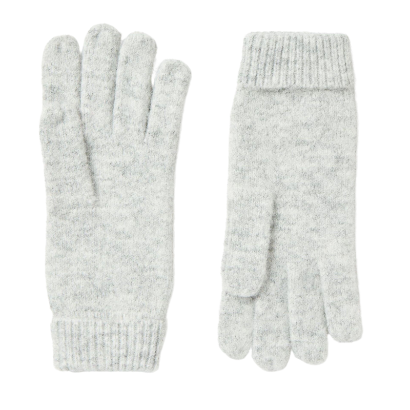 Joules Ladies Caversham Knitted Gloves - Grey-1