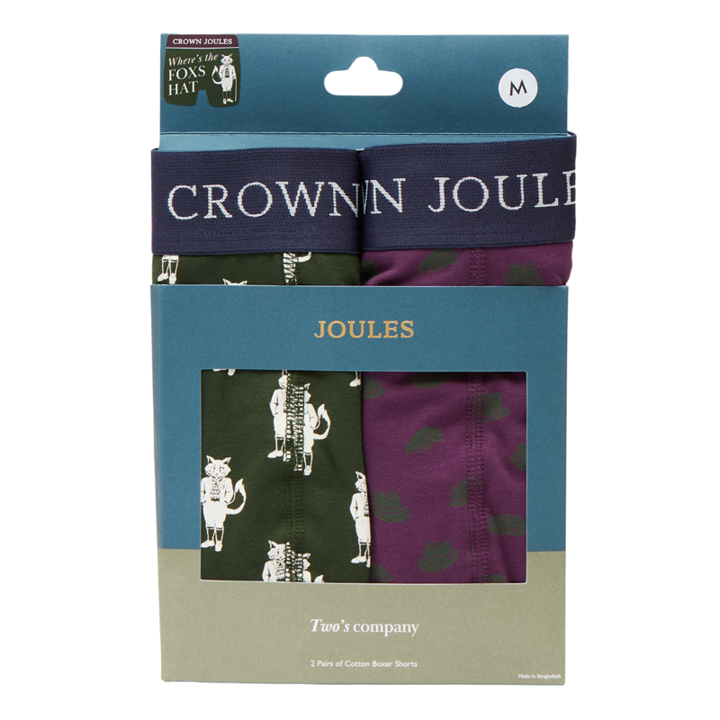 Joules Men's Crown Joules Jersey Underwear - Fox Hat-1