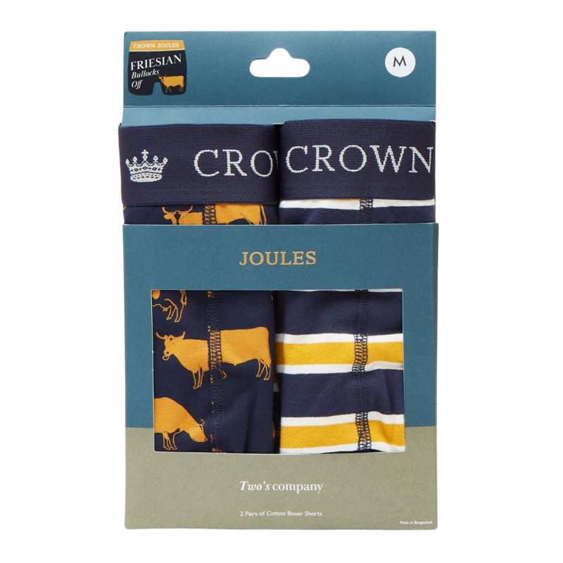 Joules Men's Crown Joules Jersey Underwear - Friesian-1