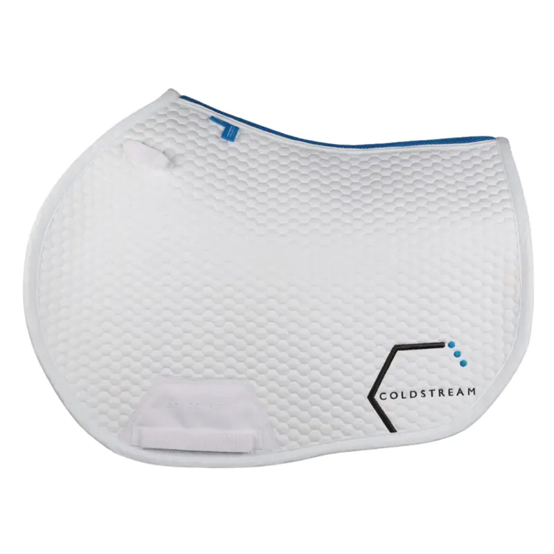 Coldstream Choicelee Close Contact Saddlepad - White/Blue
