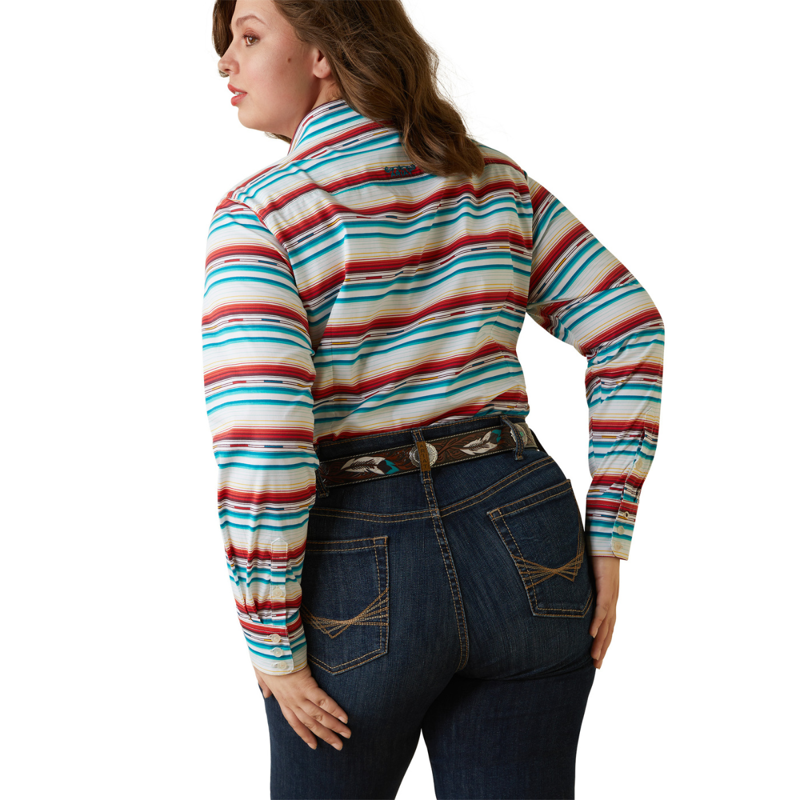 Ariat Women's Team Kirby Stretch Western Shirt - Rosa Serape-1