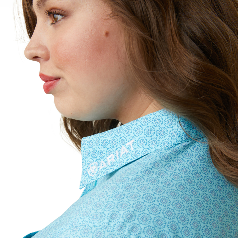 Ariat Women's Team Kirby Stretch Western Shirt - Caidan Print-5