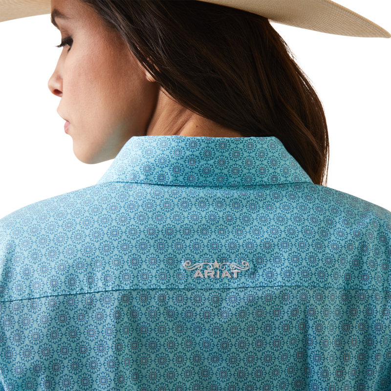 Ariat Women's Team Kirby Stretch Western Shirt - Caidan Print-6
